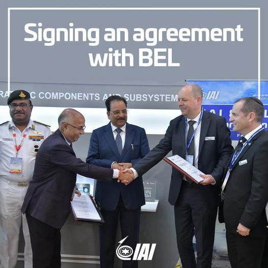 Israel Aerospace Industries signs 'Air-Defence' agreement with Bharat Electronic Limited