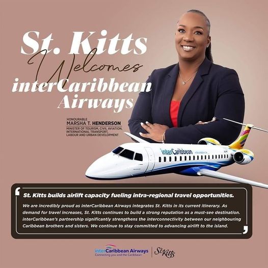 Inter Caribbean airways to fly St Kitts and Nevis from March 2023, says Marsha Henderson