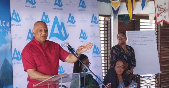 Saint Lucia: Deputy PM Ernest Hilaire addresses business owners in Rodney Bay area