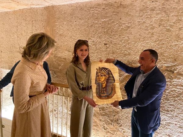 Egypt: Queen of Belgium, Matilda on archaeological visits in Luxor province