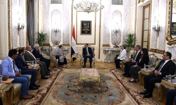Egyptian PM Mostafa Madbouly hosts Jordanian Princess Alia Bint Al-Hussein