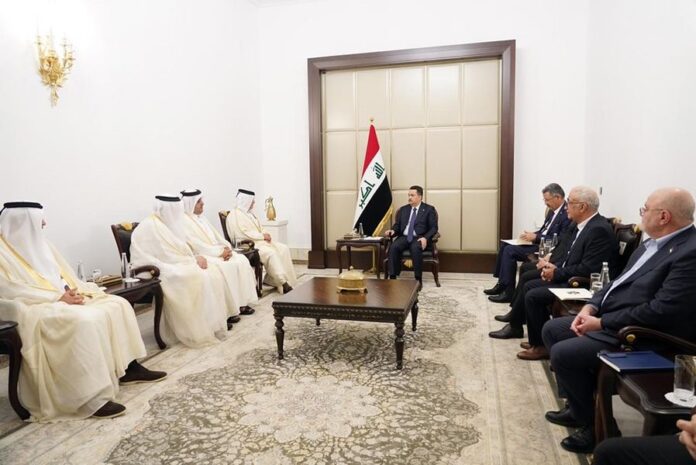 Iraqi PM Mohammed S Al Sudani meets delegation from Qatar
