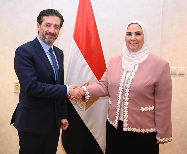 Egypt: Social Solidarity Minister Nevine el-Kabbaj receives Syrian counterpart