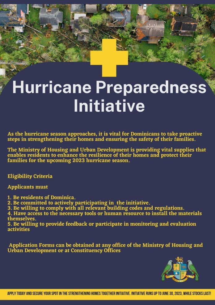 Dominica: Housing Minister Melissa Poponne Skerrit launches hurricane preparedness initiative