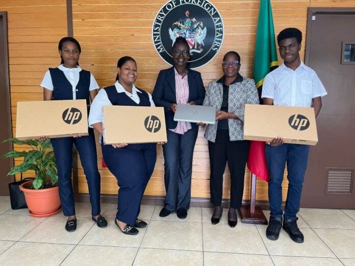 HC Kevin Isaac empowers CFBC students with advanced laptops in St Kitts and Nevis