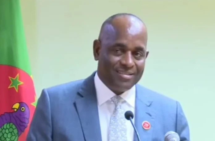 PM Roosevelt Skerrit at Press Conference