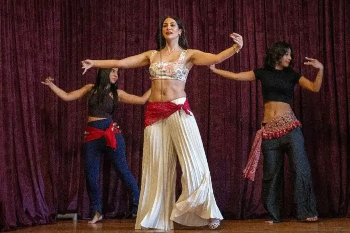 Young Egyptian dancers rehearse traditional baladi moves in a Cairo studio as part of a growing effort to reclaim belly dance as cultural heritage