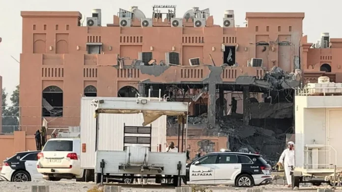 Residential buildings in Doha damaged after Israeli airstrike targeting Hamas leaders during ceasefire talks